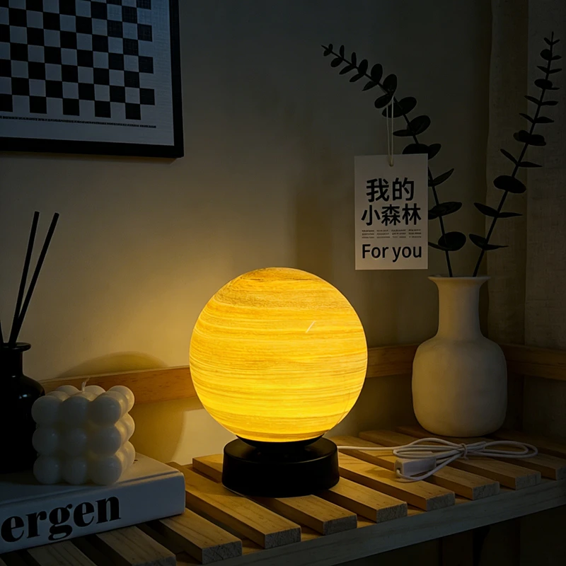 Planet Tischlampe Stern Vorhang Astra Kreative Sternenhimmel Mond Planet Tischlampe Paar Schlafzimmer Nachttisch Romantische Umgebungslampe