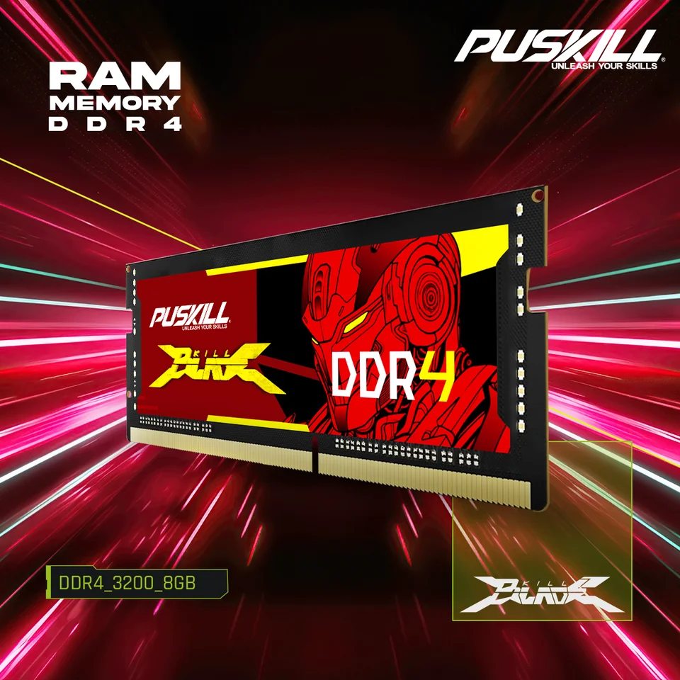 PUSKILL Memoria Ram Notebook DDR4 DDR3L 16GB 8GB 4GB 32GB 3200