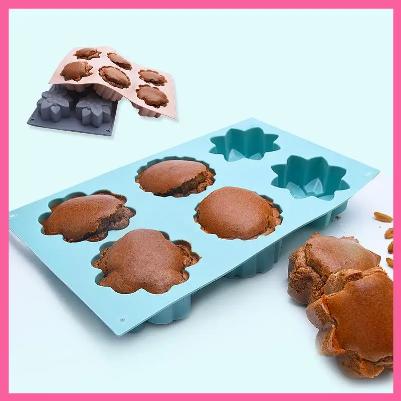 

HOT-3Pack Silicone Fancy Soap Molds - 6 Cavity Handmade Sopa Molds For Cake, Cupcake, Muffin, Cake, Pudding And Soap