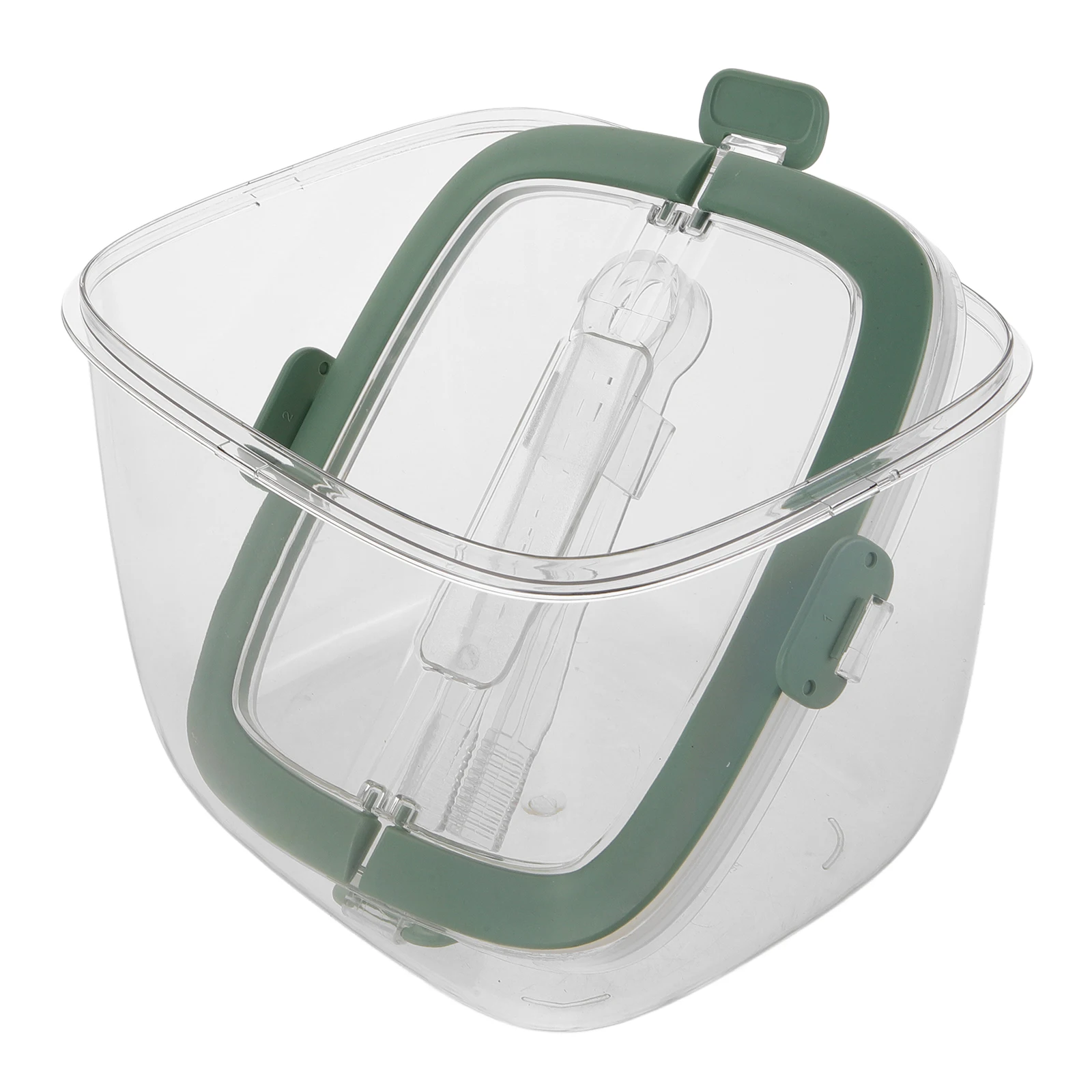 

Ice Bucket Portable Green Plastic Beverage Tub for Parties Home Bar Storage Container with Handle Lightweight