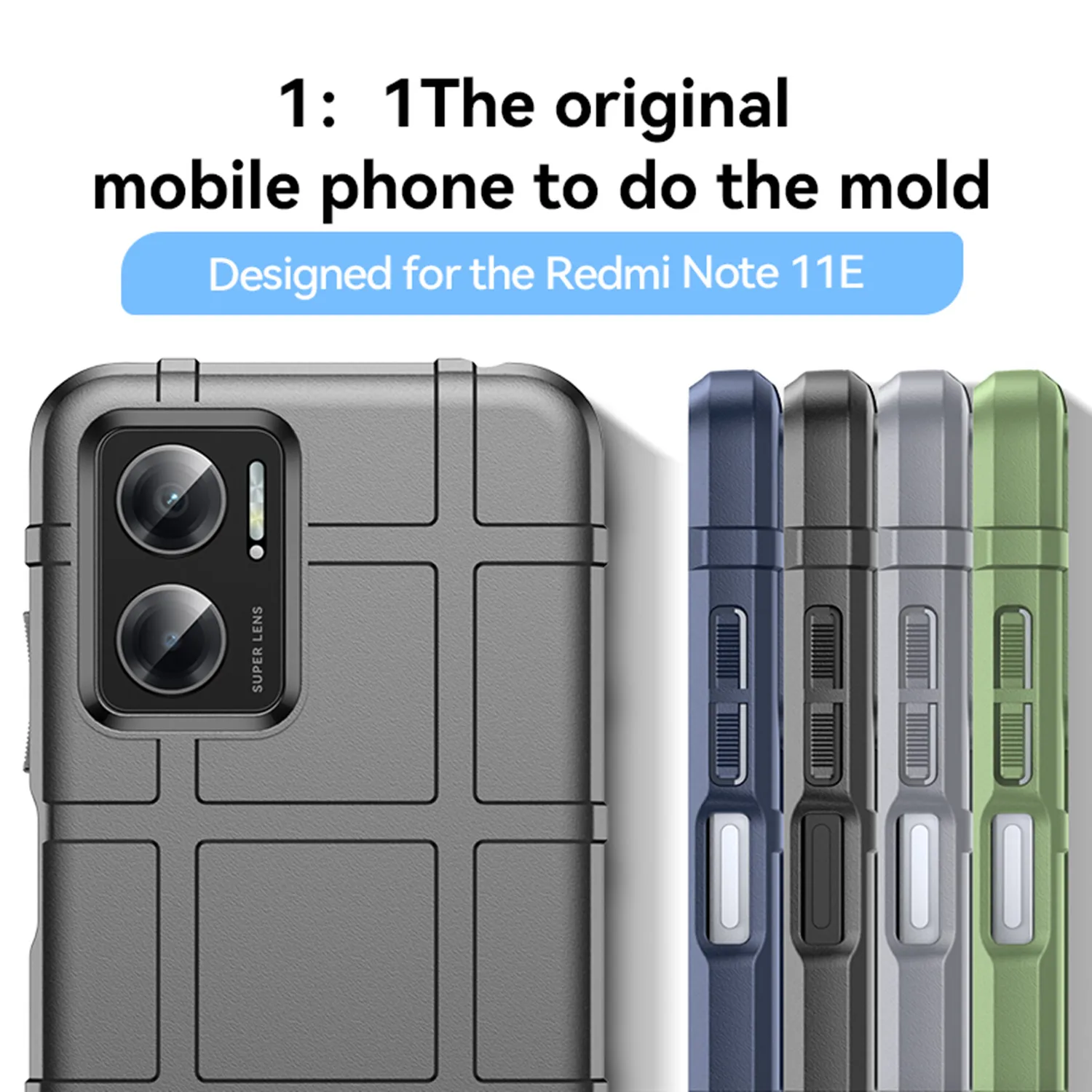 For Xiaomi Redmi Note 11E redmi 10 5g Armor Shield Case Soft Silicone Back Cover for redmi 11prime 10 prime+ 5g Anti Knock Cases