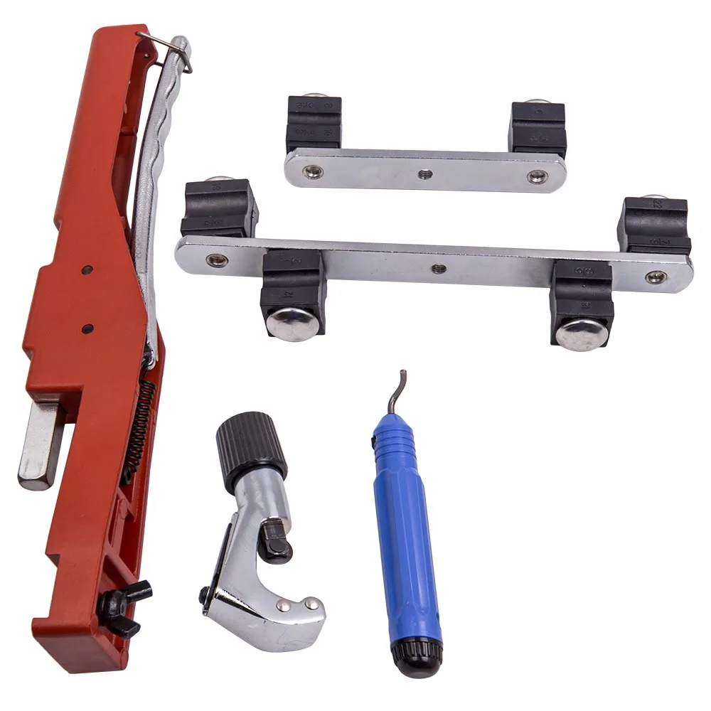 Pipe Tube Bender HVAC Refrigeration Ratchet Bending Cutter Deburring Tool Kit for Sanitary