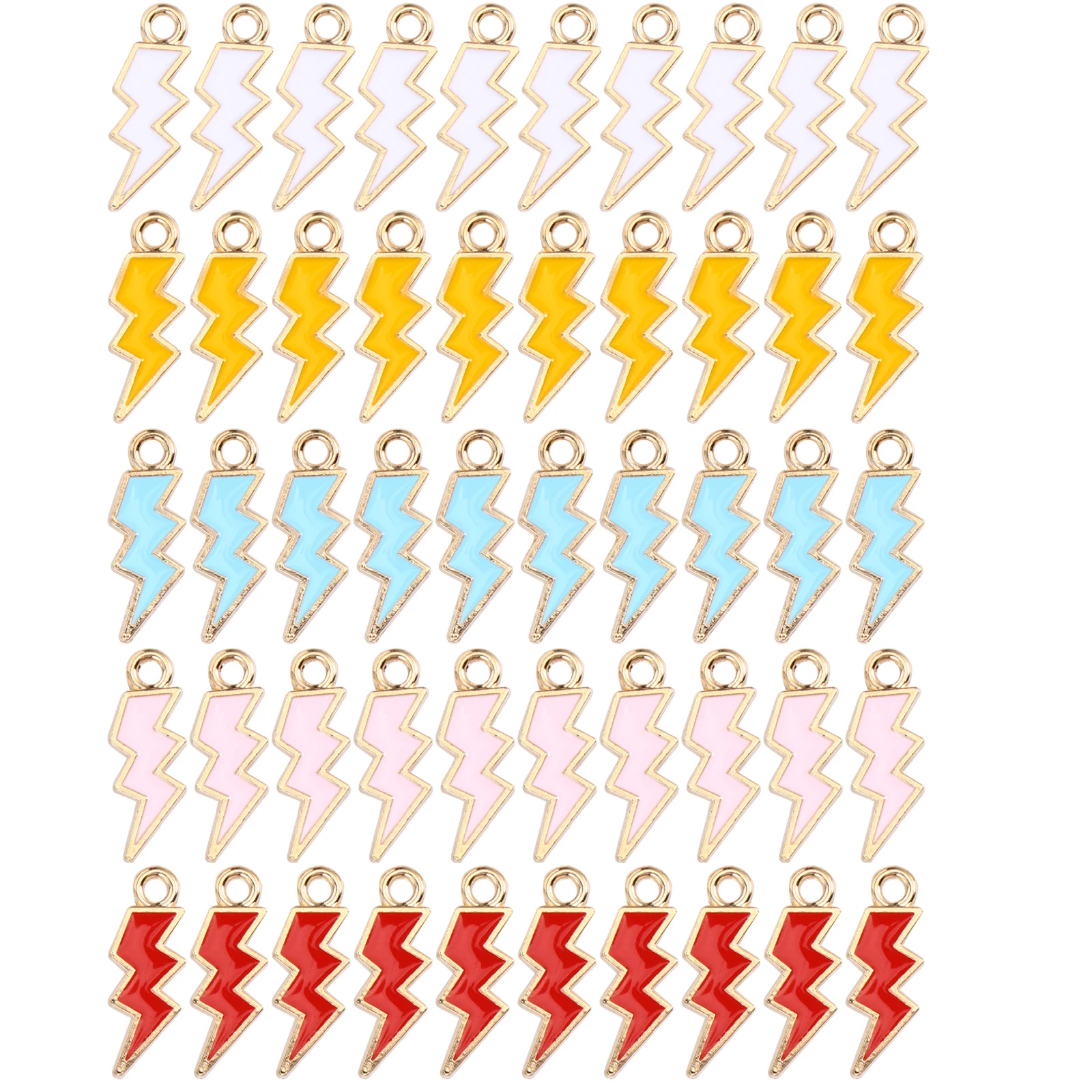 

50 Pcs Alloy Pendant Creative Jewelry Making Supplies Charms Key Chain Novelty Craft DIY Accessories