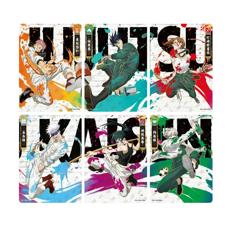 KAYOU Echtes Jujutsu Line Serie 1 UR(001-016)PR(01-010) Single Sheet Full Set Gojo Satoru Itadori Yuji Anime Collection Card