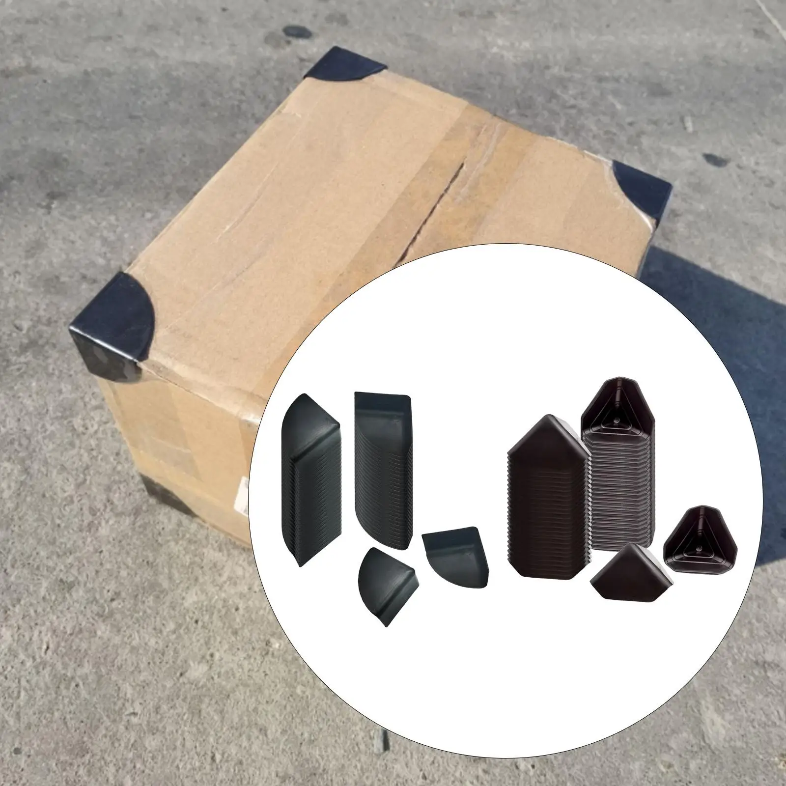 50 قطعة من واقيات زوايا صندوق الشحن، شديدة التحمل، واقيات زوايا سميكة لحماية الأثاث لتغليف الكرتون السريع