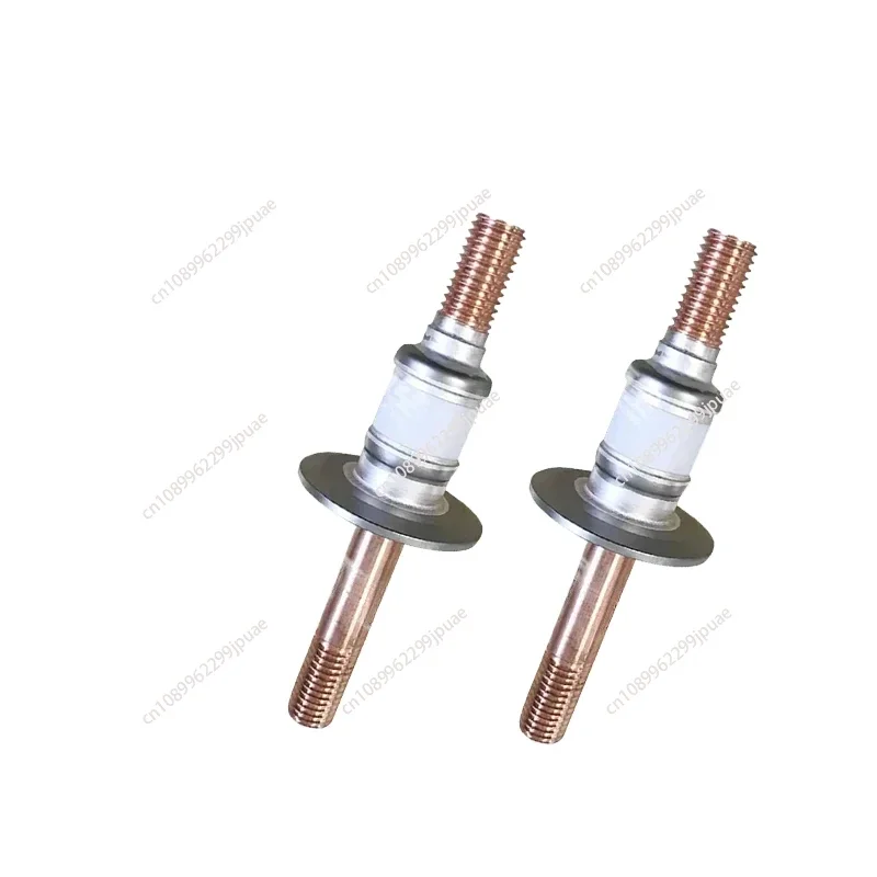 Ultra-high Vacuum KF16 Electrode Brazing High Voltage Insulating Seal Through Ceramic Lead Feedthrough 1pc