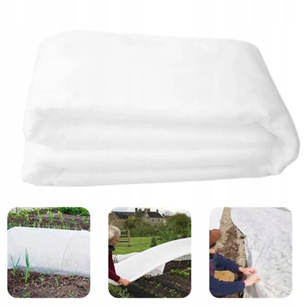 Wintervlies für Pflanzen, Frostschutz, 2 x 10 m, Gartenvlies, wasserdurchlässig, Vliesgarten gegen Kälte und Wind, atmungsaktives und UV-beständiges Pflanzenschutznetz, gegen Frost, Vögel
