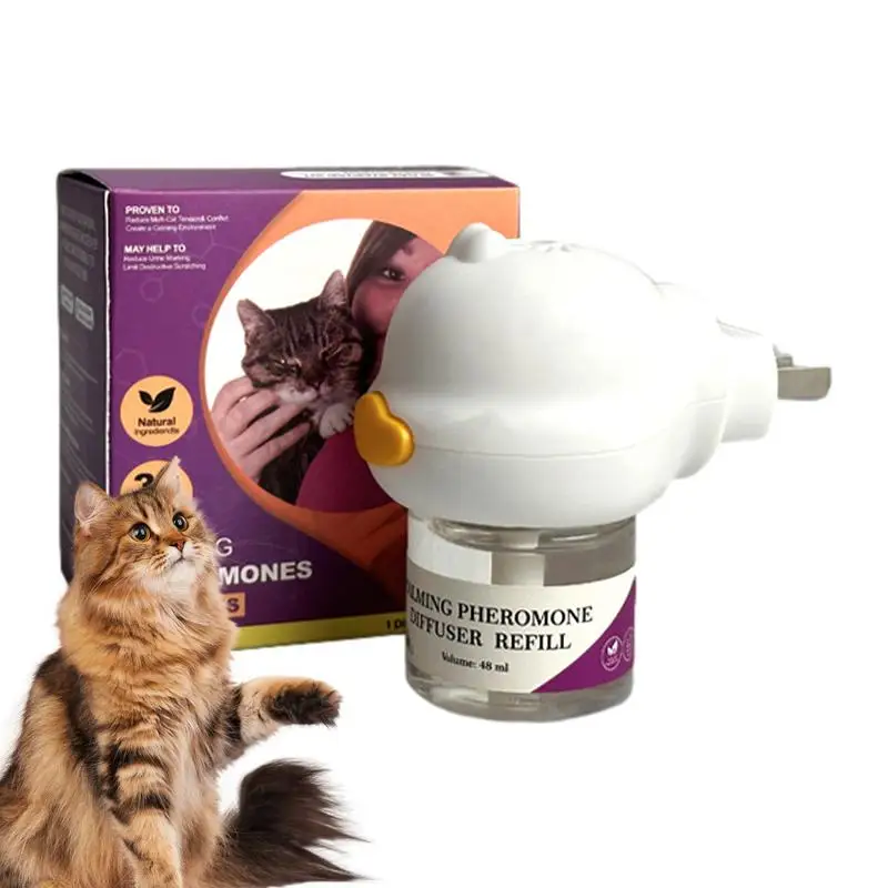 Cat Calming Diffuser Cat Pheromone Plug-In Relaxants Start Kit Cat Relaxants Cat Pheromones Diffuser To Calm And Relax Reduces