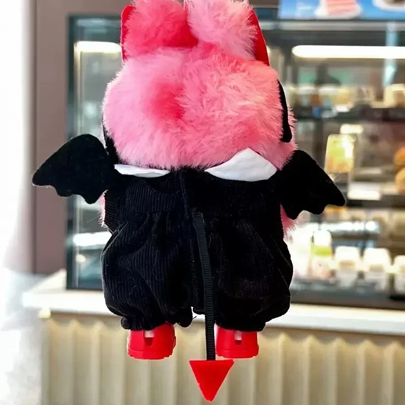 Devil wing set clothes For labubu doll clothes with headband For labubu V3 V2 V1 decortaion