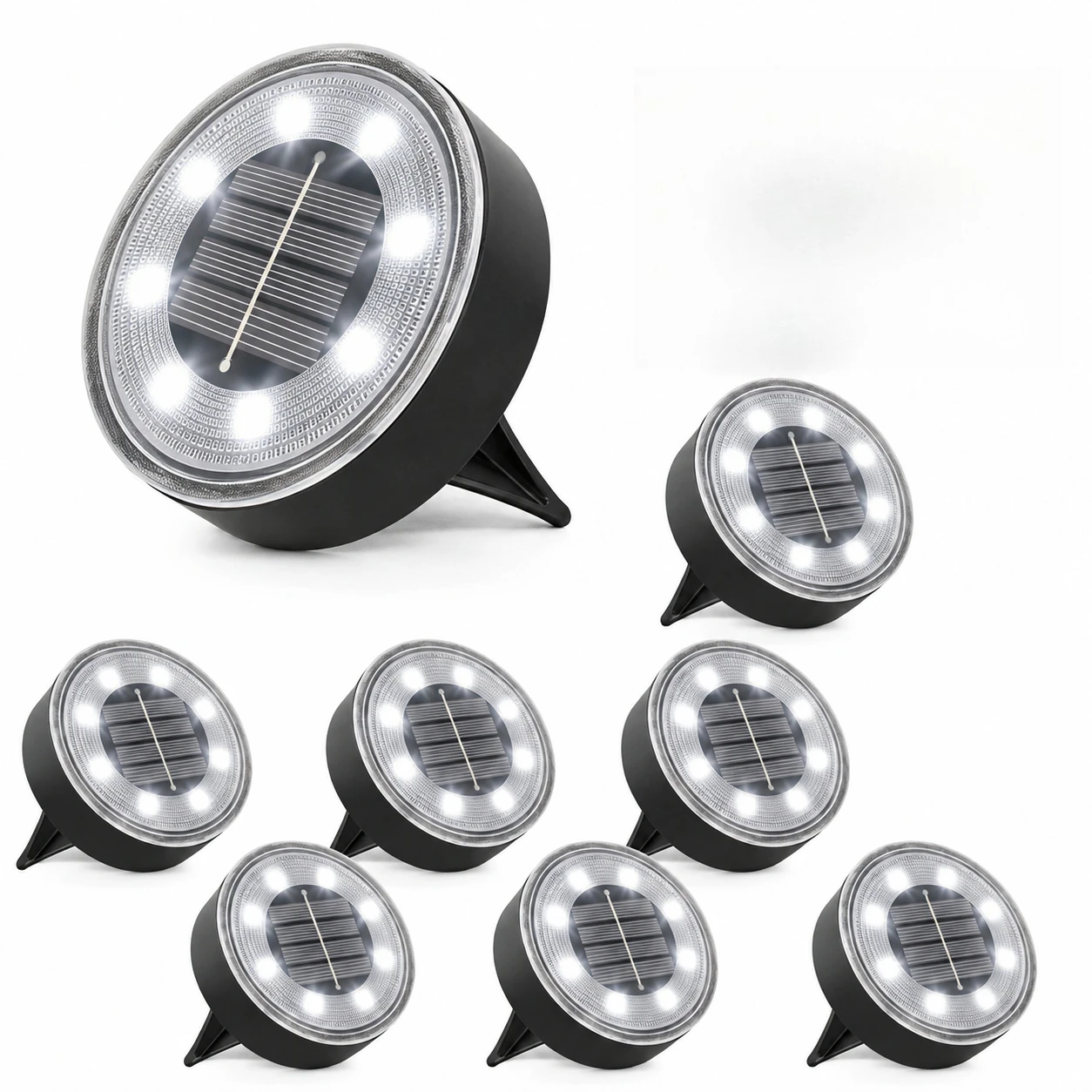 Outdoor Solar Ground Lights 8  - Outdoor Lighting Ground 评论和价格