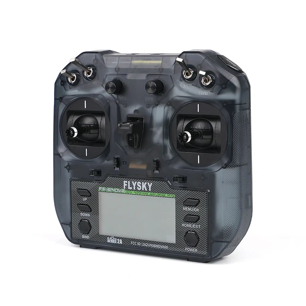 Flysky FS-i6NOVA 10CH RC Transmitter AFHDS 2A 2.4G Radio Controller, Semi-transparent Vacuum Grey