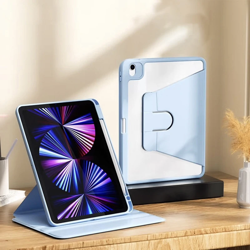 

Case for iPad (A16) 11th/10th Generation(2025/2022)with Pencil Holder,360 Degree Rotation Protective Stand Cover,Auto Wake/Sleep