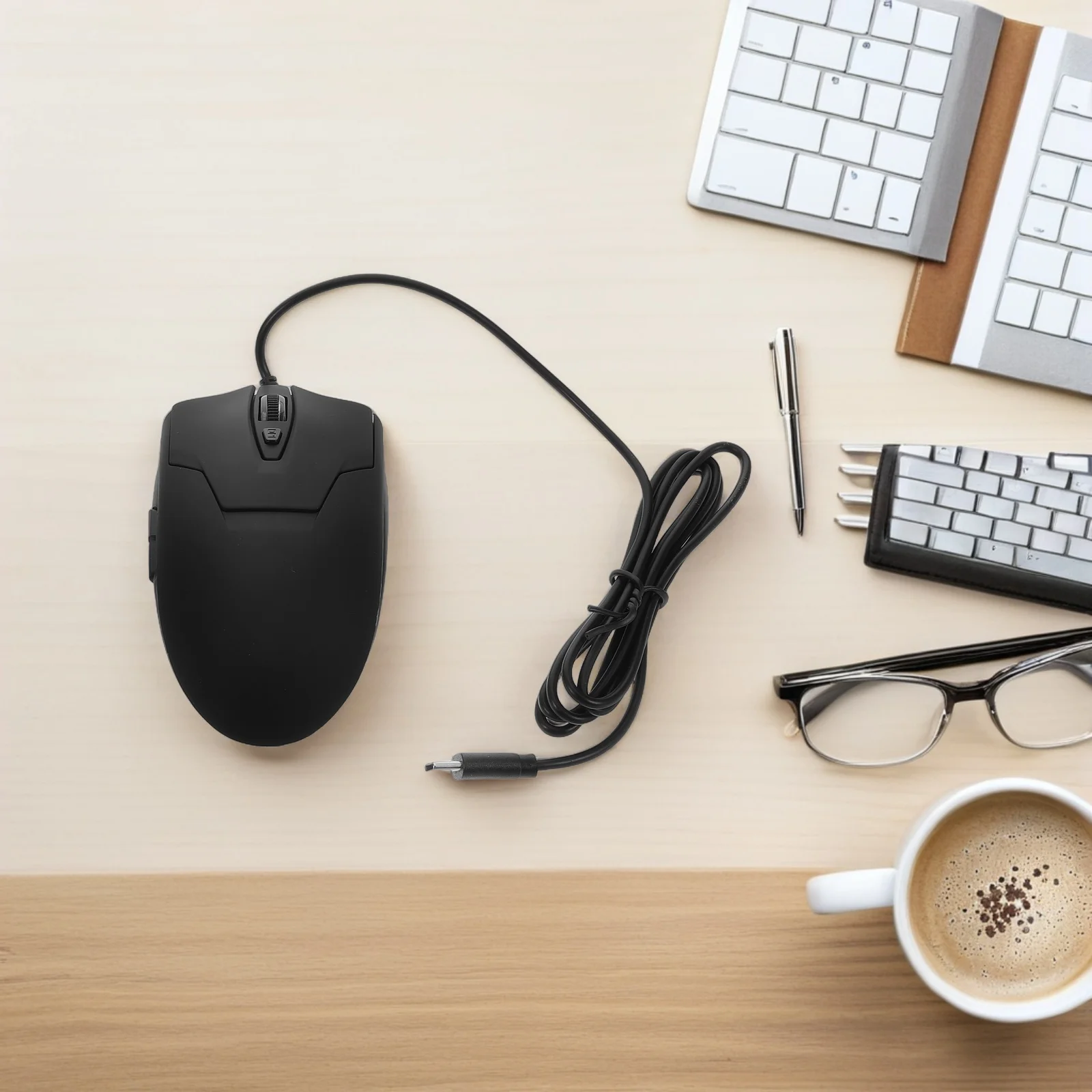 

6-кнопочная проводная USB-подсветка, 4-Dpi, 1,5 м, кабель, подключаемая игровая мышь для ноутбука, настольного смартфона, планшетов, проводной компьютер
