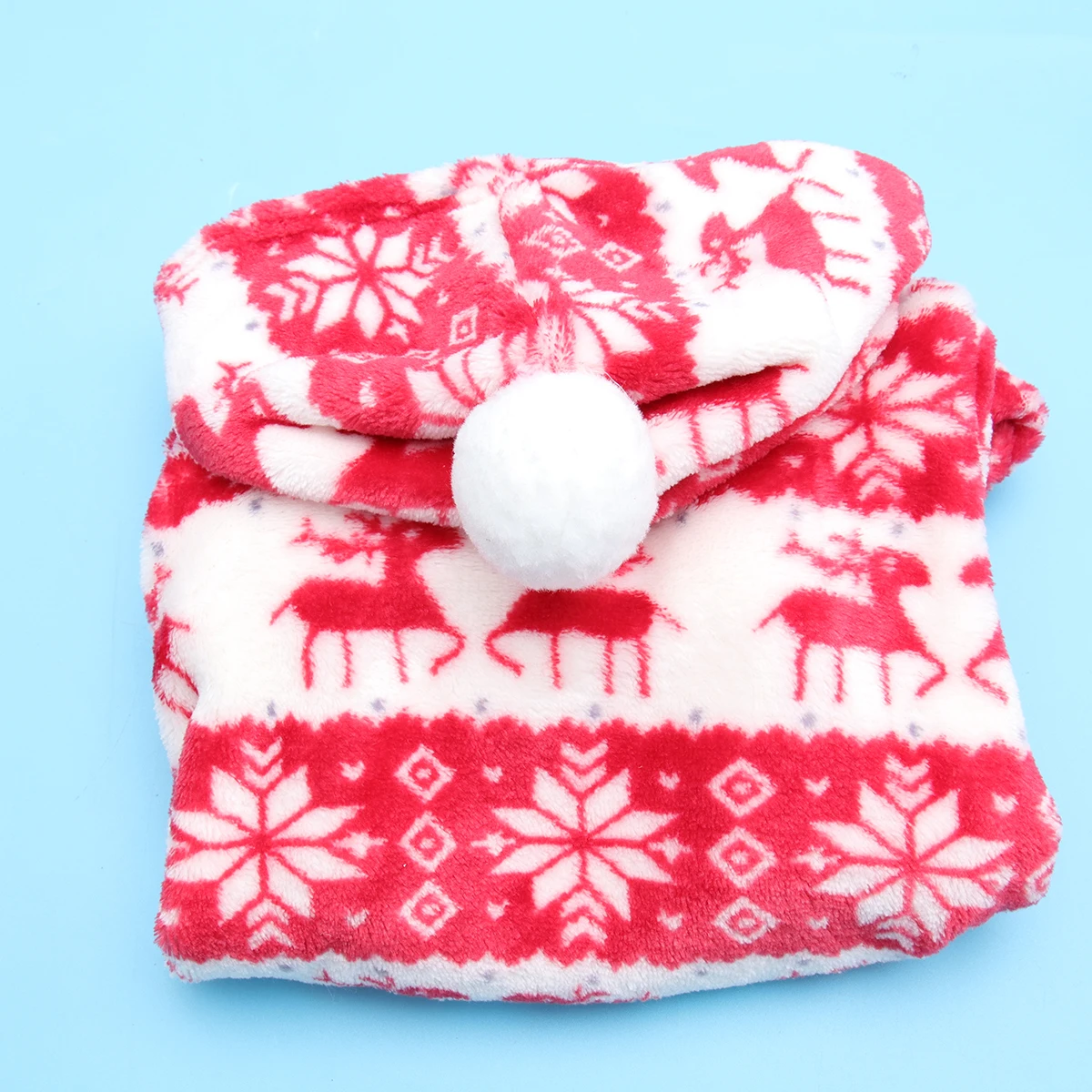 

Dog Clothes Acrylic Fiber Durable Christmas Deer Design Small Dogs Outfits Comfortable Walking Jogging Outdoor Pet Party