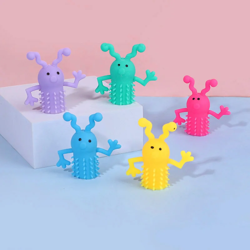 10/20 Stück süße Monsterpuppen Fingerspielzeug Kindergeburtstag Gastgeschenke Pinata Füllstoff Weihnachtsgeschenk Weiches Gummi Dehnbares Zappelspielzeug – Detail 3