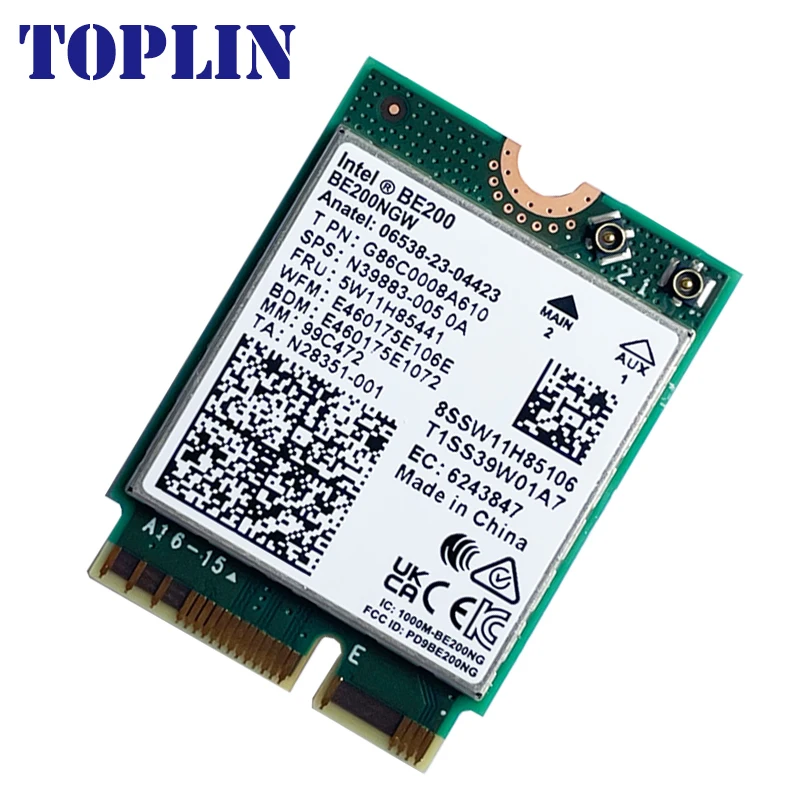 Imagem -03 - Bluetooth Cartão Wifi para pc Portátil Be200 Be200ngw 2.4 Ghz Ghz Ghz 5.8 Ghz Windows 11 Novo Intel-be200
