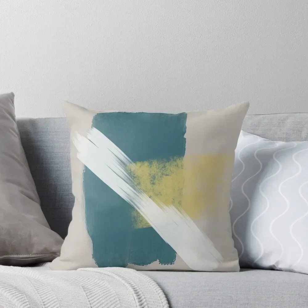 

Blue Yellow Abstract I Throw Pillow Decorative Sofa Cushions luxury decor Pillowcases Bed Cushions pillow