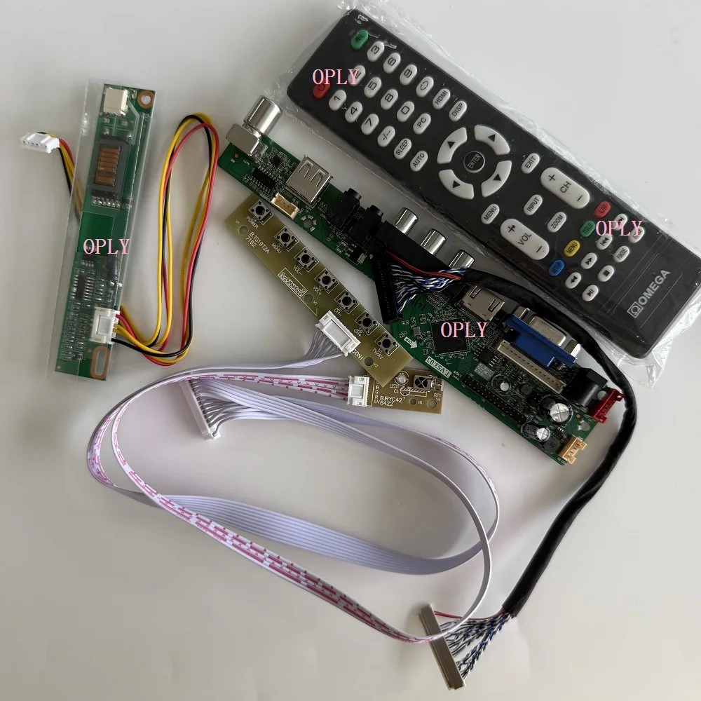 Driver 1280*800 Analog TV Controller Board Fit LTN154XA LTN154X1 LTN154X3 HDMI LVDS 30 Pin 1CCFL LCD Panel DIY Kit AV USB IR VGA