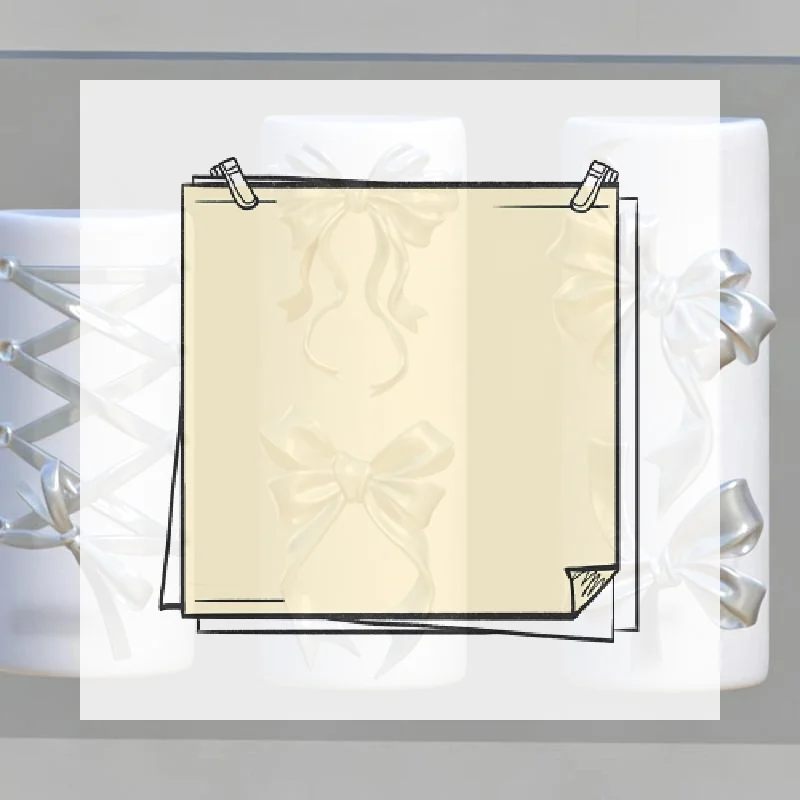 1Pcs Ballet-style Ribbon Bow Nail Art Silicone Mold With Crisscross Corset-style Straps And 3D Embossed Carving