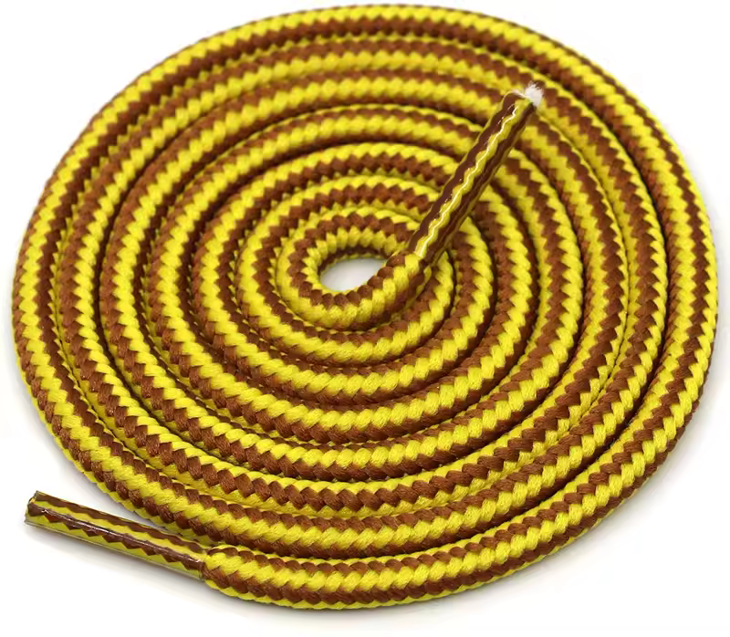 1 Pair 18 Colors Striped Double Color Shoe laces Round Outdoor Sneakers Shoelaces Cotton Boots Shoelace 70CM 90CM 120CM 150CM - Image 2