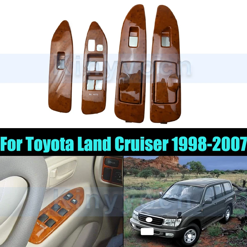 

4 шт. панель переключателя стеклоподъемника для Toyota Land Cruiser 4500 LC100 4700 1998-2007, панель переключателя лифта оконного стекла