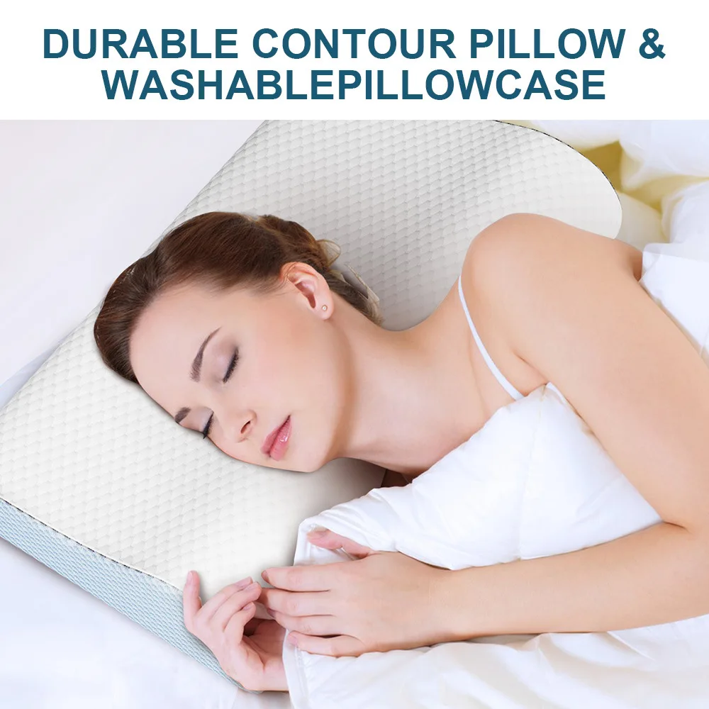 

Memory cotton pillow slow rebound deep sleep memory pillow Pro office gift side sleeping breathable neck protection pillow