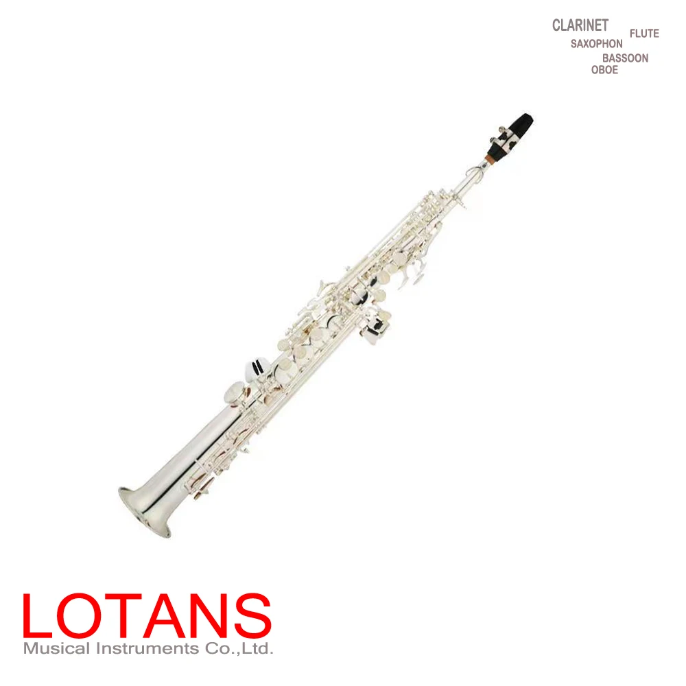 Professional Silver Plated Woodwind Instruments, Black Track Saxophone
