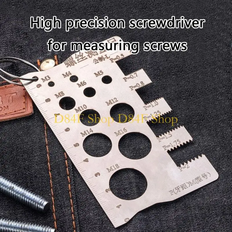 D84F Very Lightweight Steel Screw Gauges Measurement Gauges with Clear Scale Upgrades for On Site Repairs & Accuracy Assembly