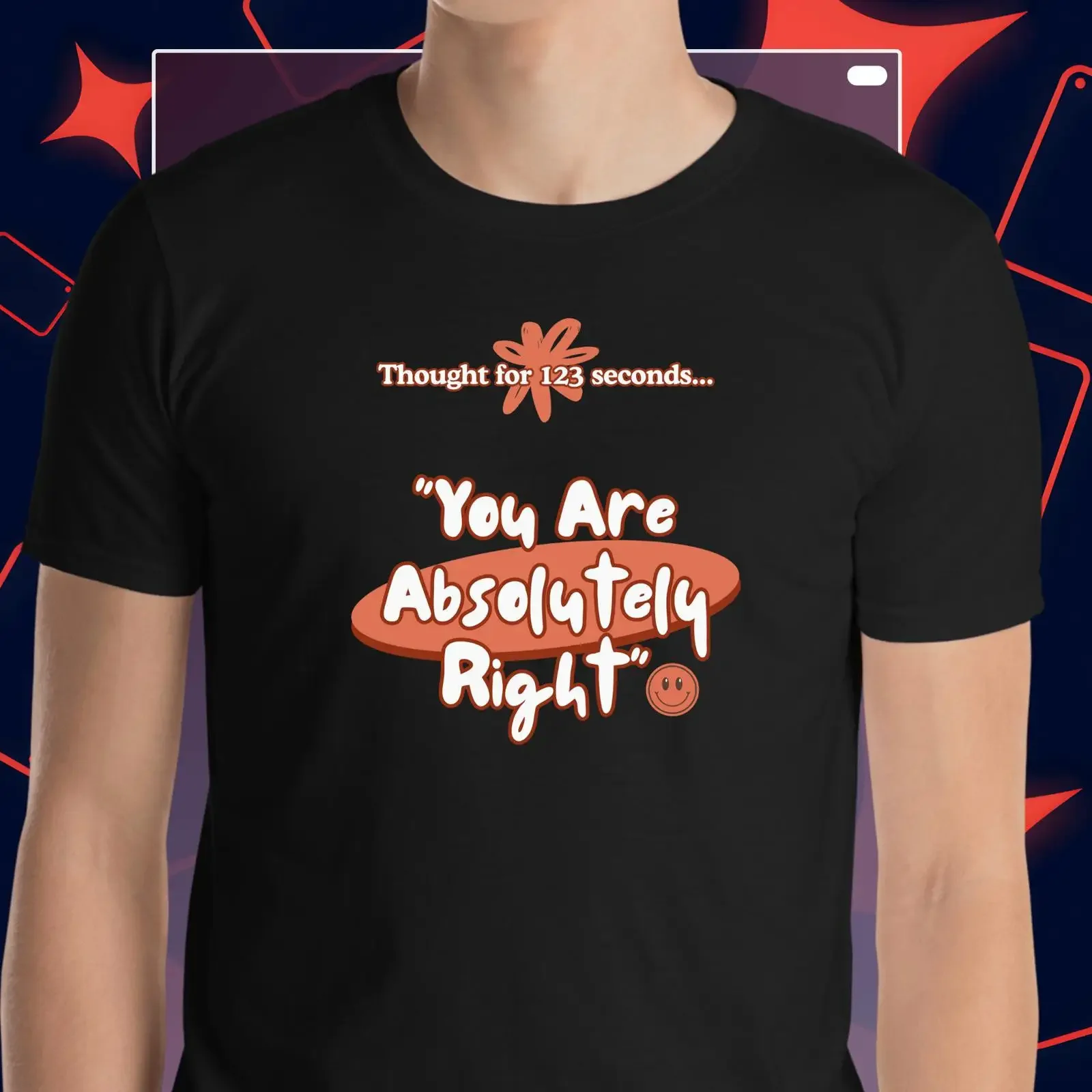 Funny AI You're Absolutely Right Cotton T Shirt Humor for Programmers Coders Tech Lovers vintage Washed Soft Slightly Casual