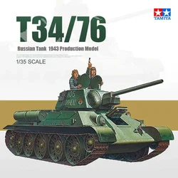 Zmontowany zestaw modeli czołgów TAMIYA 35059, radziecki czołg średni T34-76 1/35