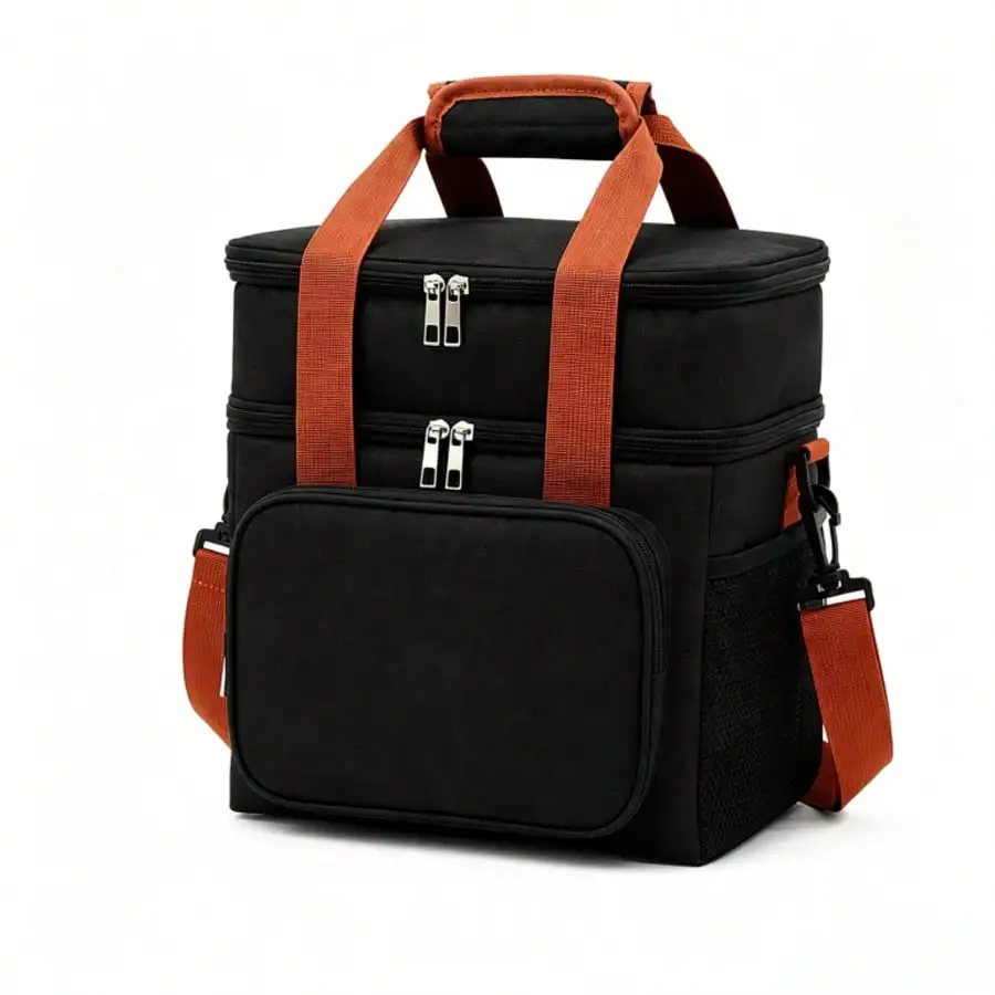 Insulated Lunch Bag, Double-Layer Thermal Lunch Tote, Reusable Food Bag For Hot And Cold Meals, Portable Lunch Bag For Work, School And Travel