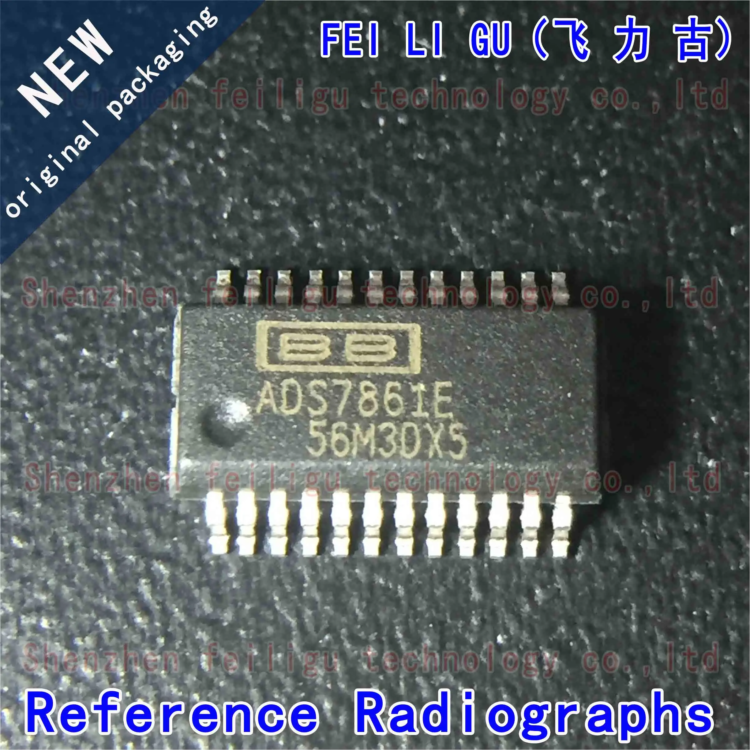 1/10/30Pieces 100% New original ADS7861E/2K5 ADS7861E ADS7861 Package:SSOP24 12-bit ADC Chip