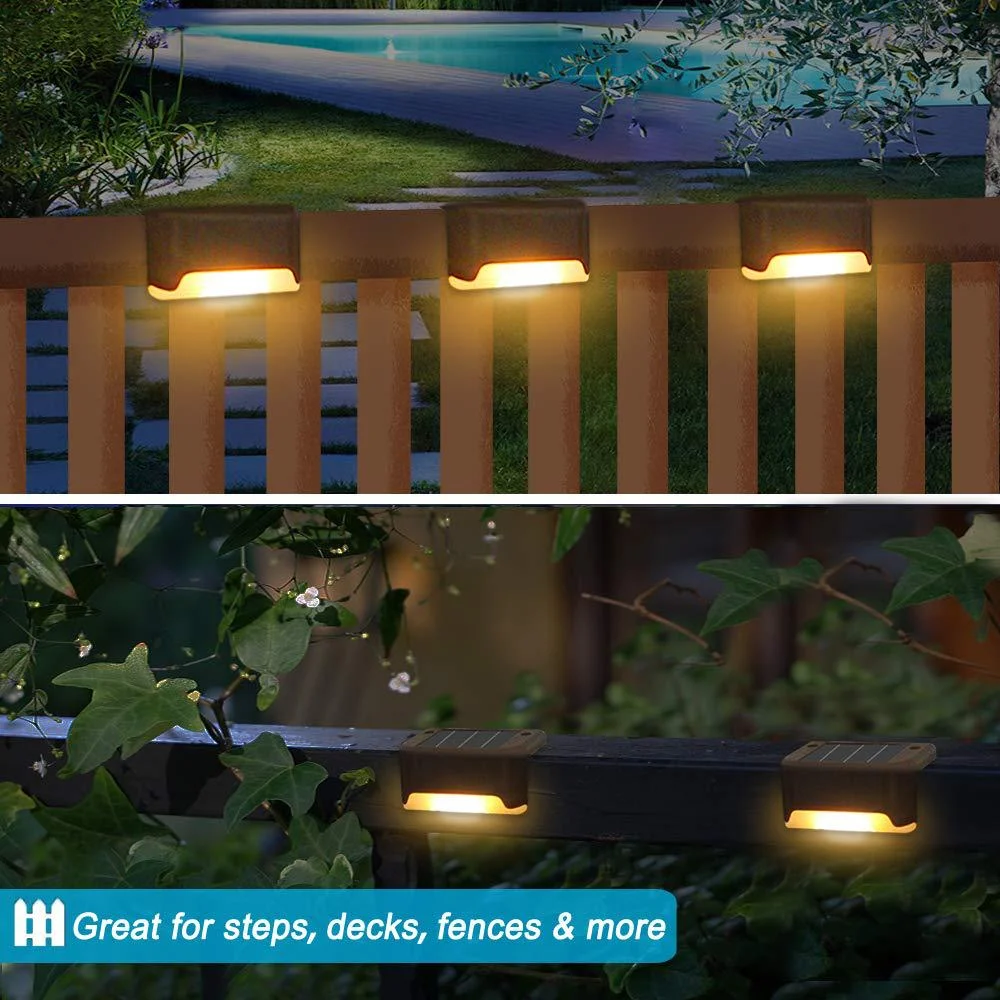 LED Solar Staircase Light Outdoor Waterproof Wall Lights LED Solar Lights Household Balcony Garden Decoration Landscaping Light