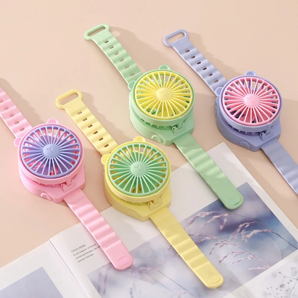 

New Personalized and Creative Cartoon Watch Fan Portable Mini Fan Suitable for Outdoor Travel Office The Best Gift for Friends