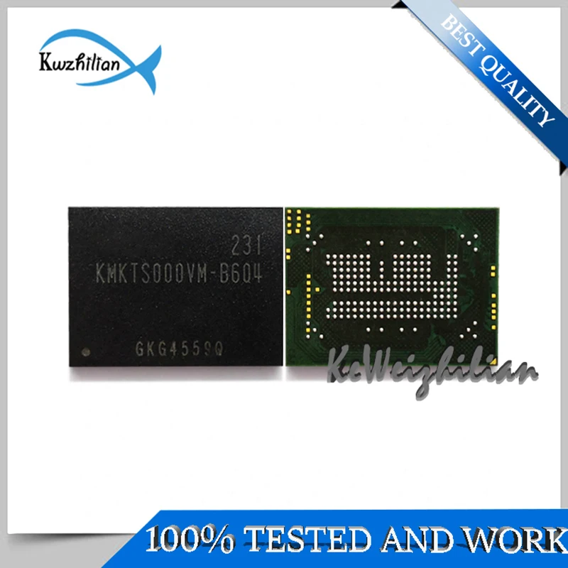 KMKTS000VM-B604  KMI8U000MA-B605  186FBGA  EMCP  16+1  16GB  Mobile phone hard disk memory  Second and tested OK Memory chip IC