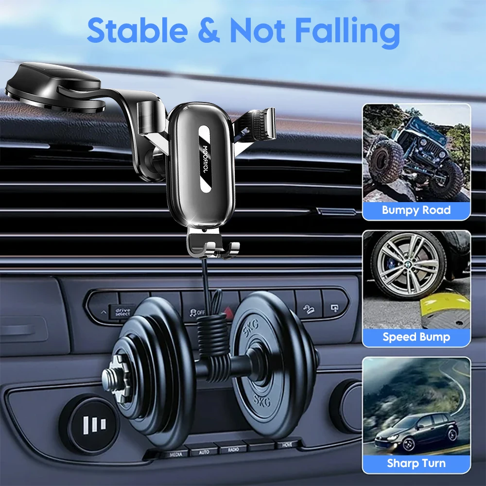 Автомобильный держатель для телефона на присоске, автомобильное крепление для лобового стекла и приборной панели 360° °   Регулировка для мобильных телефонов