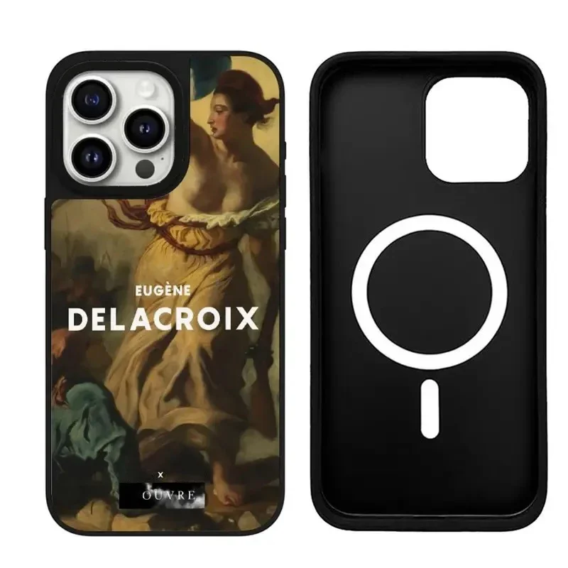 

Famous Paintings iPhone 11 12 13 14 15 16 Pro Max Mirror Surface MagSafe Case Cover Shell