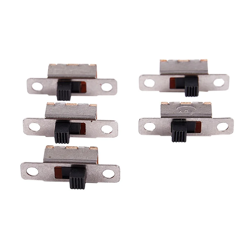 AB35-20 Pcs X On-Off 2 Position SPDT 1P2T Panel Mini Slide Switch Solder Lug SS12F15G3