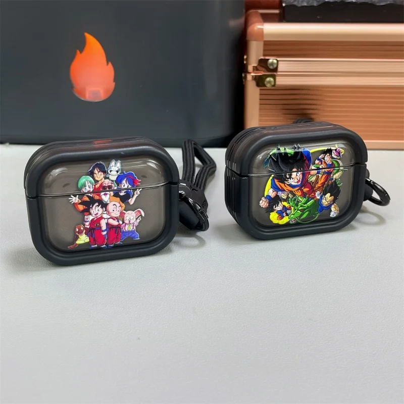 Dragon Ball Z Son Goku Modell Kopfhörer Handyhülle für Apple AirPods 1 2 3 Pro 4 Pro2 2. Vegeta Bluetooth Headset Kopfhörerabdeckung
