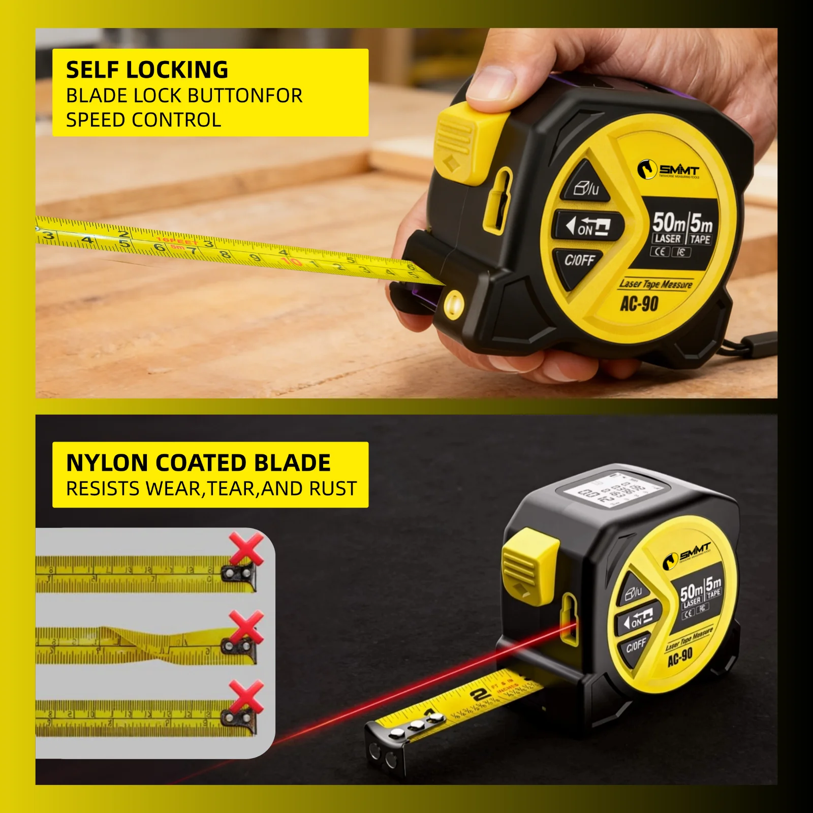 Fita Métrica a Laser 2 em 1 po - Laser Distance Meter 2 In 1 Tape avaliação e preço