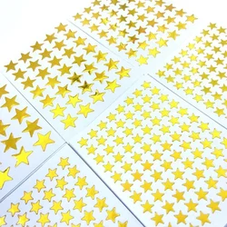 10sheets/bag Gold Star Decorative Sticker Envelopes Cards Craft Scrapbooking Party Prize Class Rewards Award