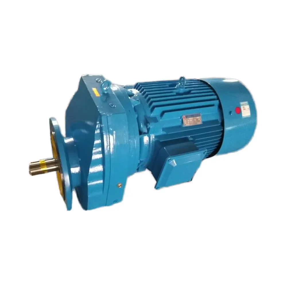 

High Torque Helical Gearbox With Straight Shaft Asynchronous Induction Motor Speed Reducers For Road Traffic Barrier