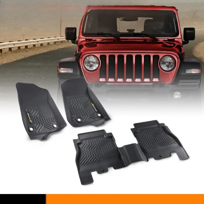 

Floor Mats Fit For 18-24 Jeep Wrangler JL All Weather Custom Fit Car Liner TPE United States