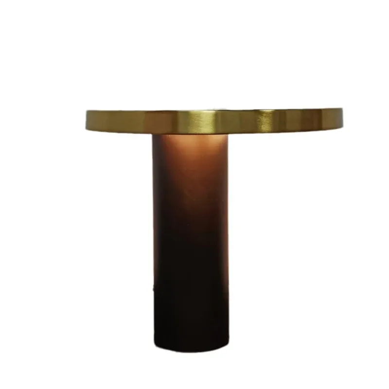 Simple and creative personalized round metal living room study bedside lamp designer table lamp
