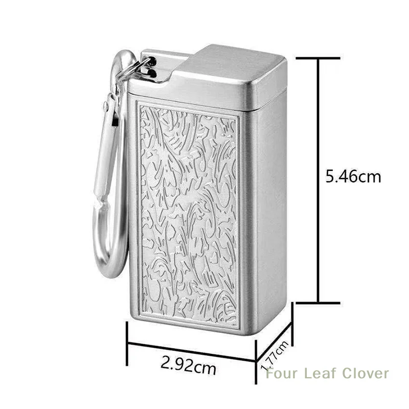 1 قطعة سلسلة المفاتيح صينية الرماد التدخين مع غطاء سيارة صغيرة محمولة السفر الرماد صندوق تخزين الجيب