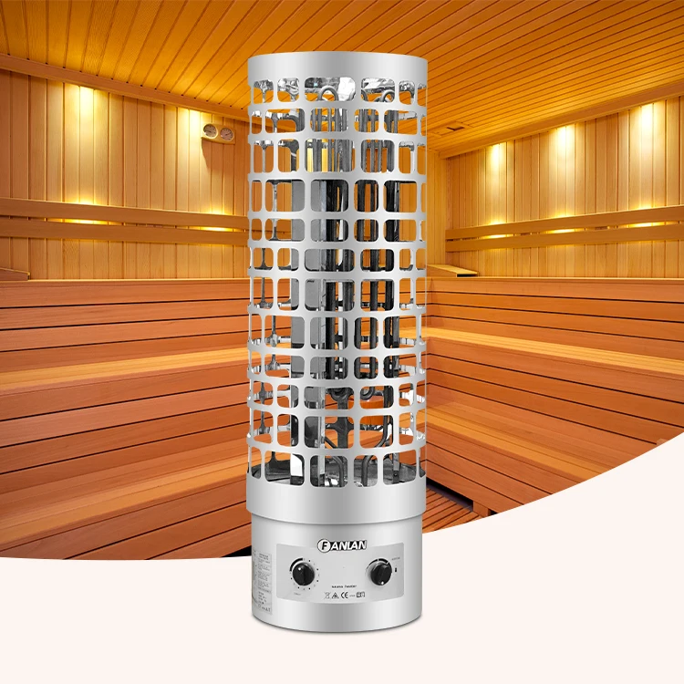 12KW Floor-Standing Sauna Heater, Traditional Electric Sauna Stove with Remote Control