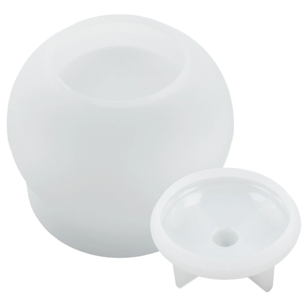 

Crystal Resin Mold Silicone Diy Jar Shape Craft Casting Mold For Jewelry Organizer Storage Plate Reusable Epoxy Mould