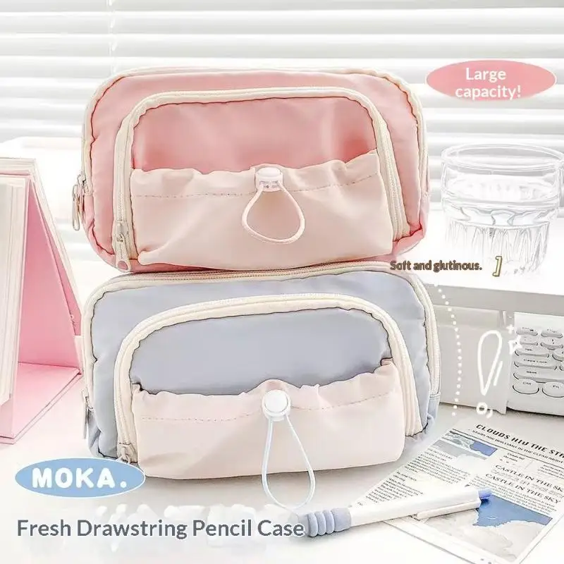 New Kawaii Student Pencil Case Large Capacity Cute Pen Bag Ins Style Stationery Storage Bag School Stationery Supplies