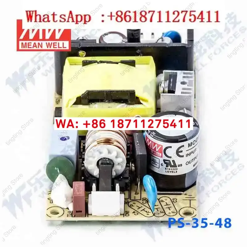 PS-35-48 Taiwan Mingwei 35W48V DC stabilized PCB bare board switch power supply 0.75A substrate type