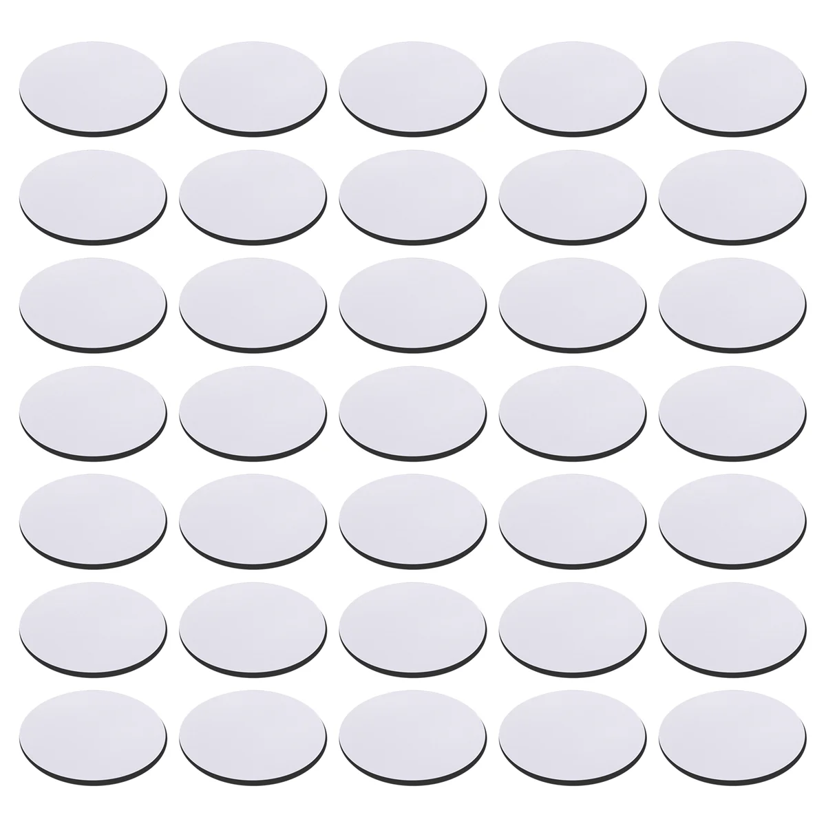 MDAQZ 35Pcs Round Sublimation Blank Coasters Sublimation Blank Cup Mat Sublimation Heat Transfer Coaster Heat Press